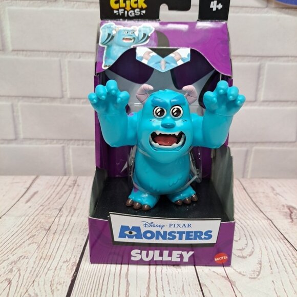 Disney Pixar Other - Pixar Click Figs Sulley Disney Monsters Inc. Action Figure New In Box